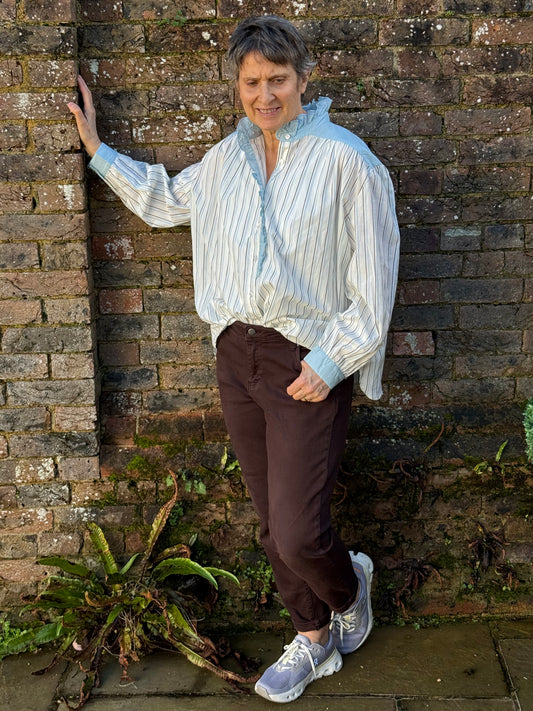 Seliane Paris Pinstripe Blouse