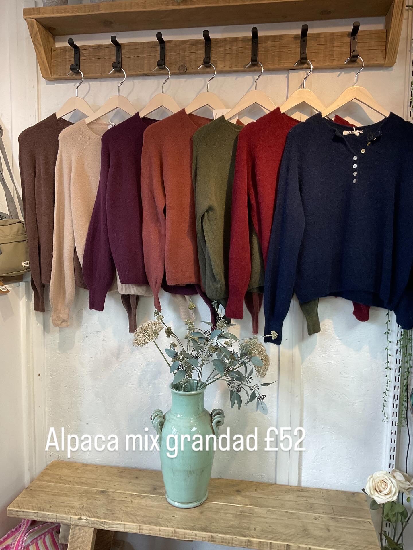Best selling alpaca grandad jumpers