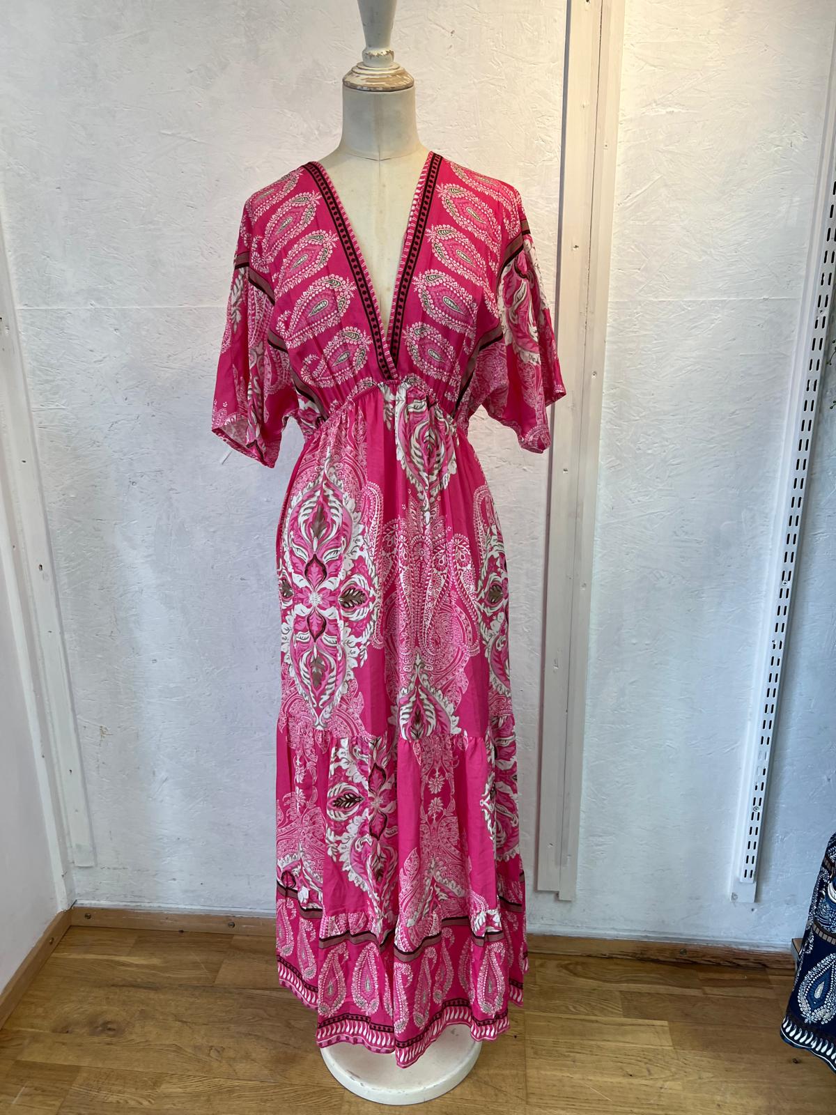 Delilah Paisley Viscose Dress (4 Colours)