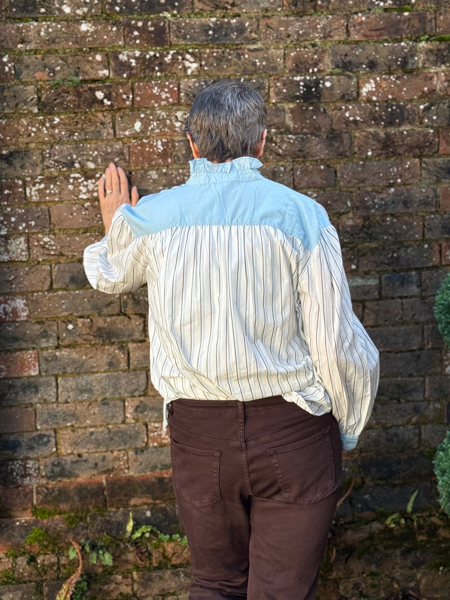 Seliane Paris Pinstripe Blouse