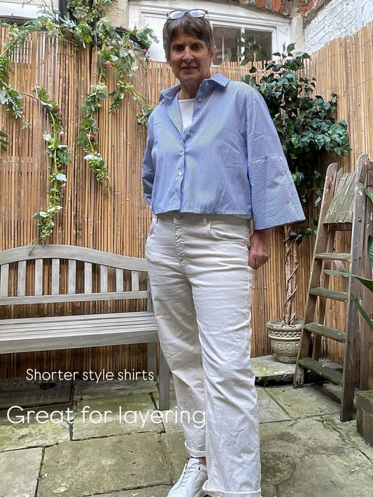Libby cropped cotton shirt