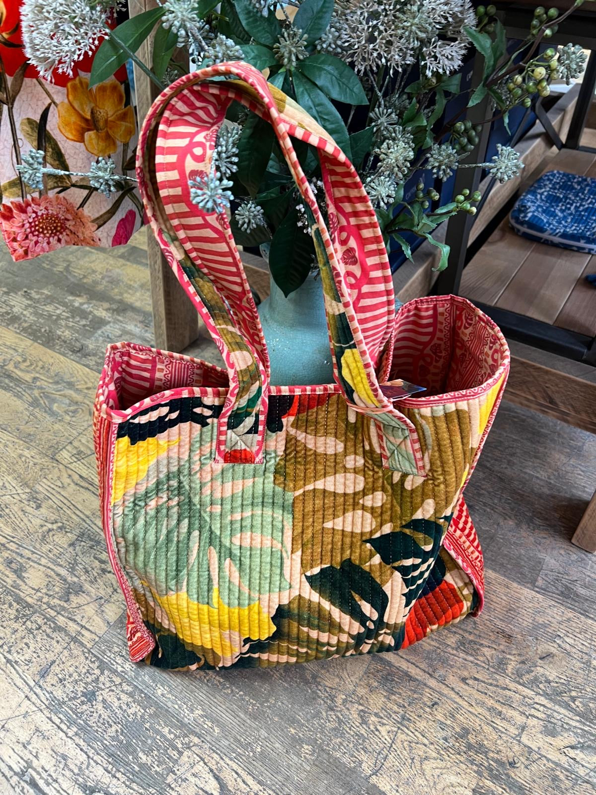 Rainforest Floral Quilted Bag