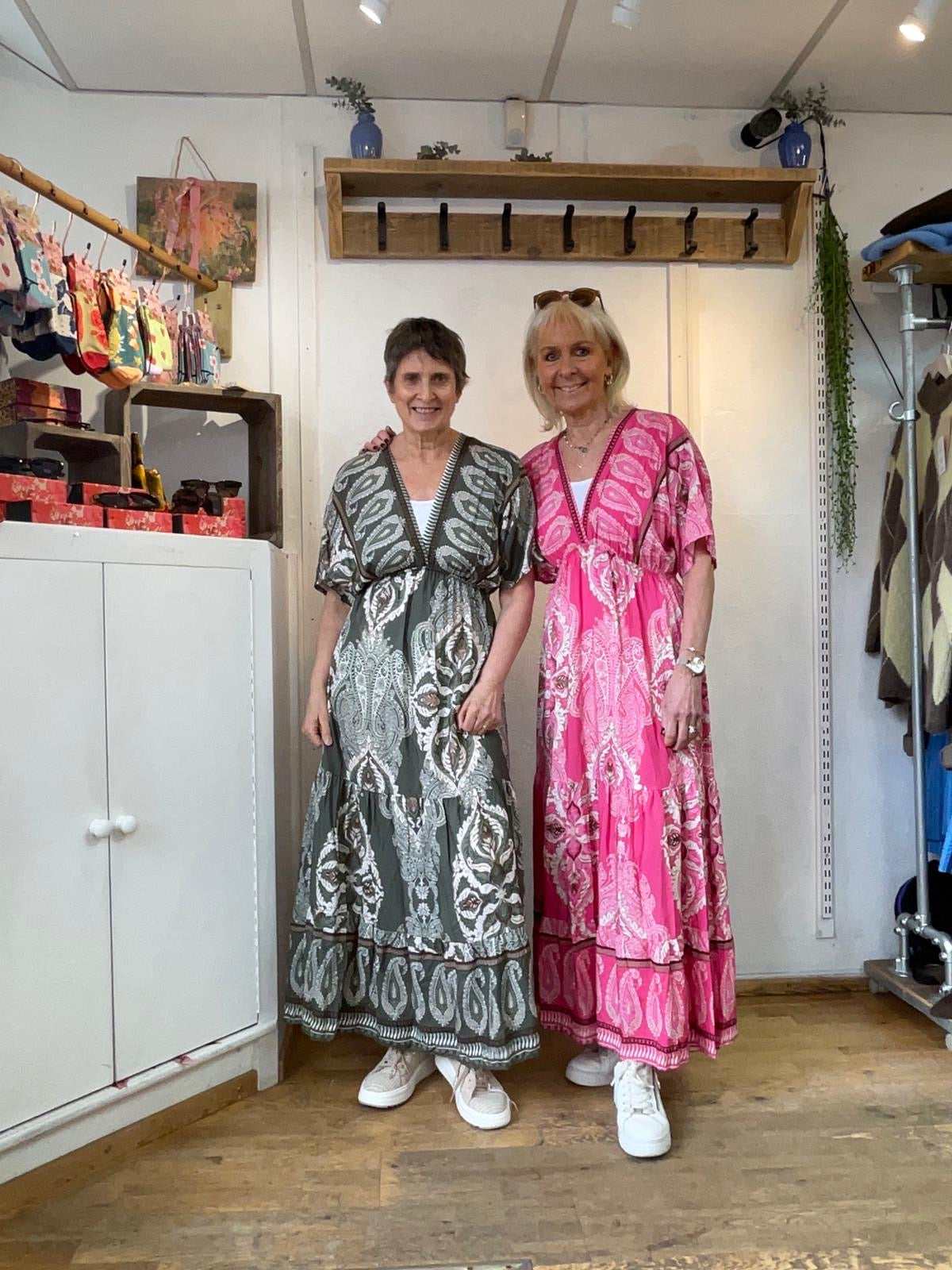 Delilah Paisley Viscose Dress (4 Colours)