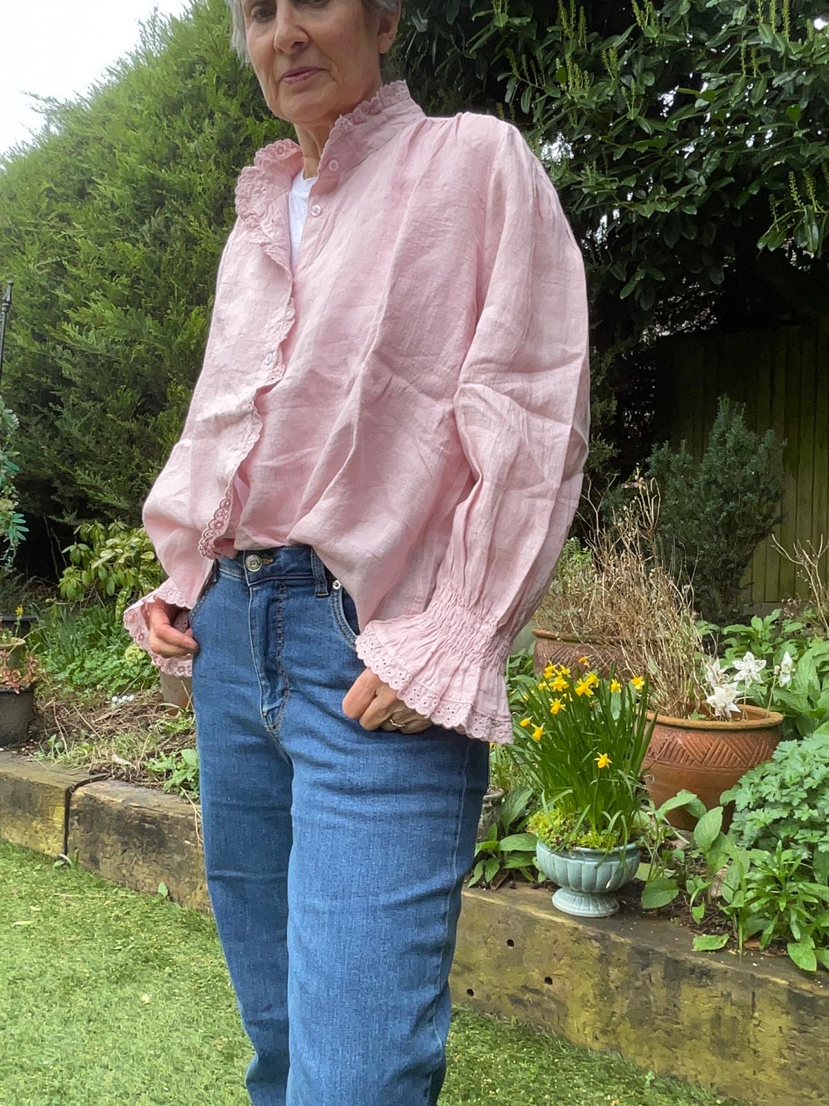 Jena Powder Linen Blouse (2 Colours Available)