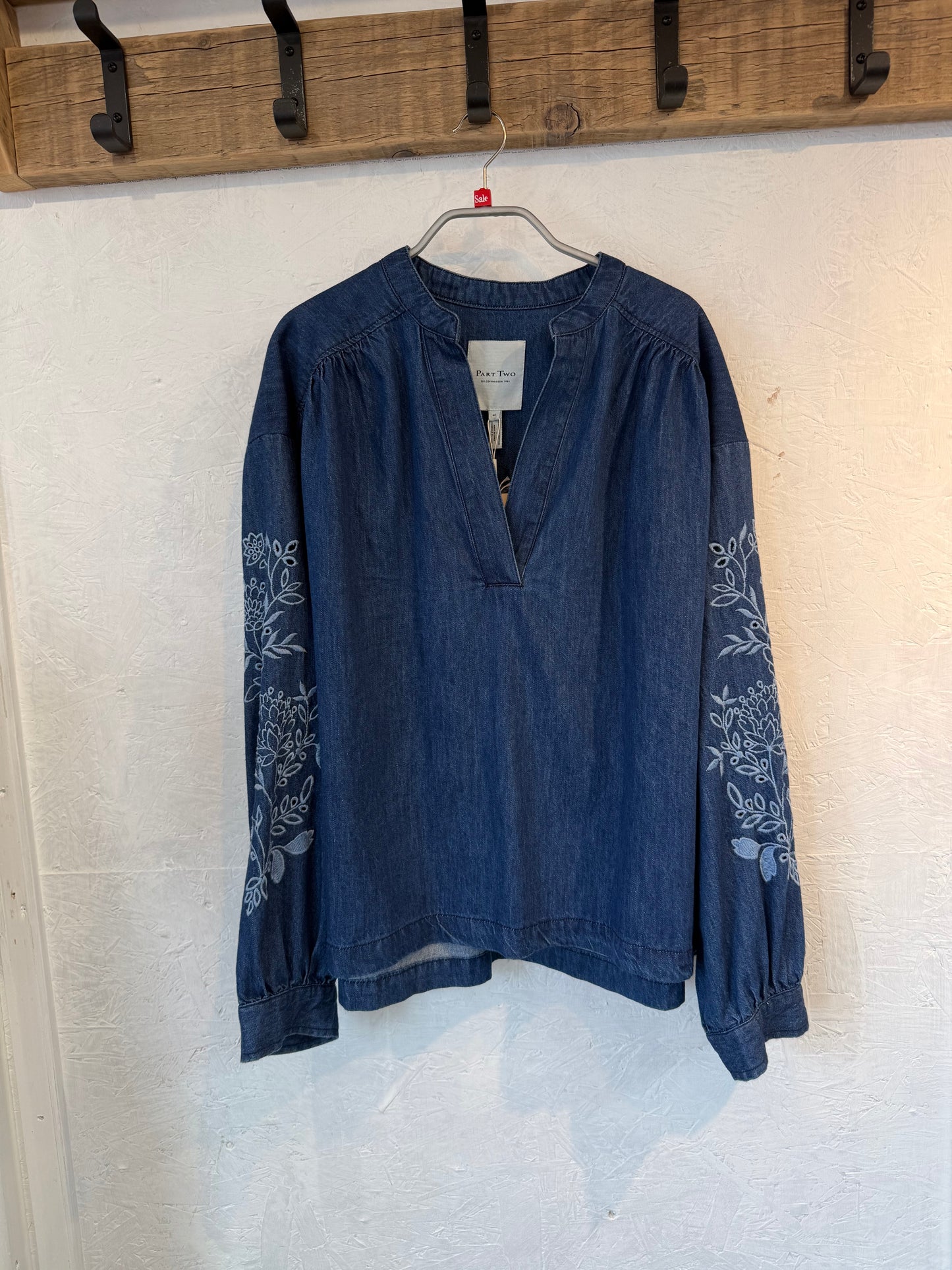 SALE - Denim Embroidered Shirt