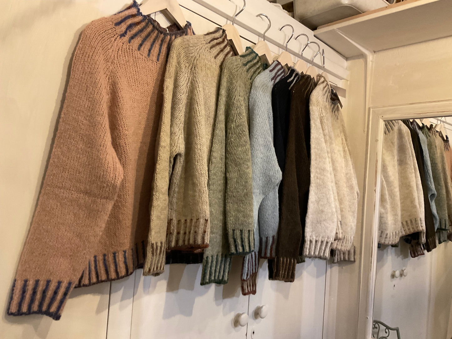 Turtke neck Blanket stitch jumper