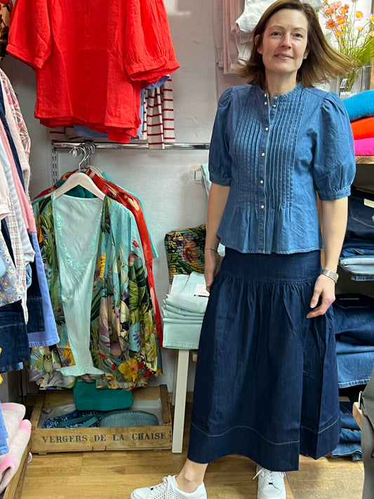 Styling our “part two”denim shirt (exclusive to shop)