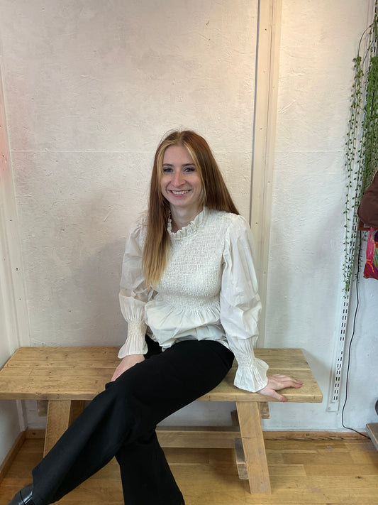 Felicity rouched  bust blouse