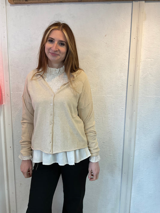 Felicity rouched  bust blouse