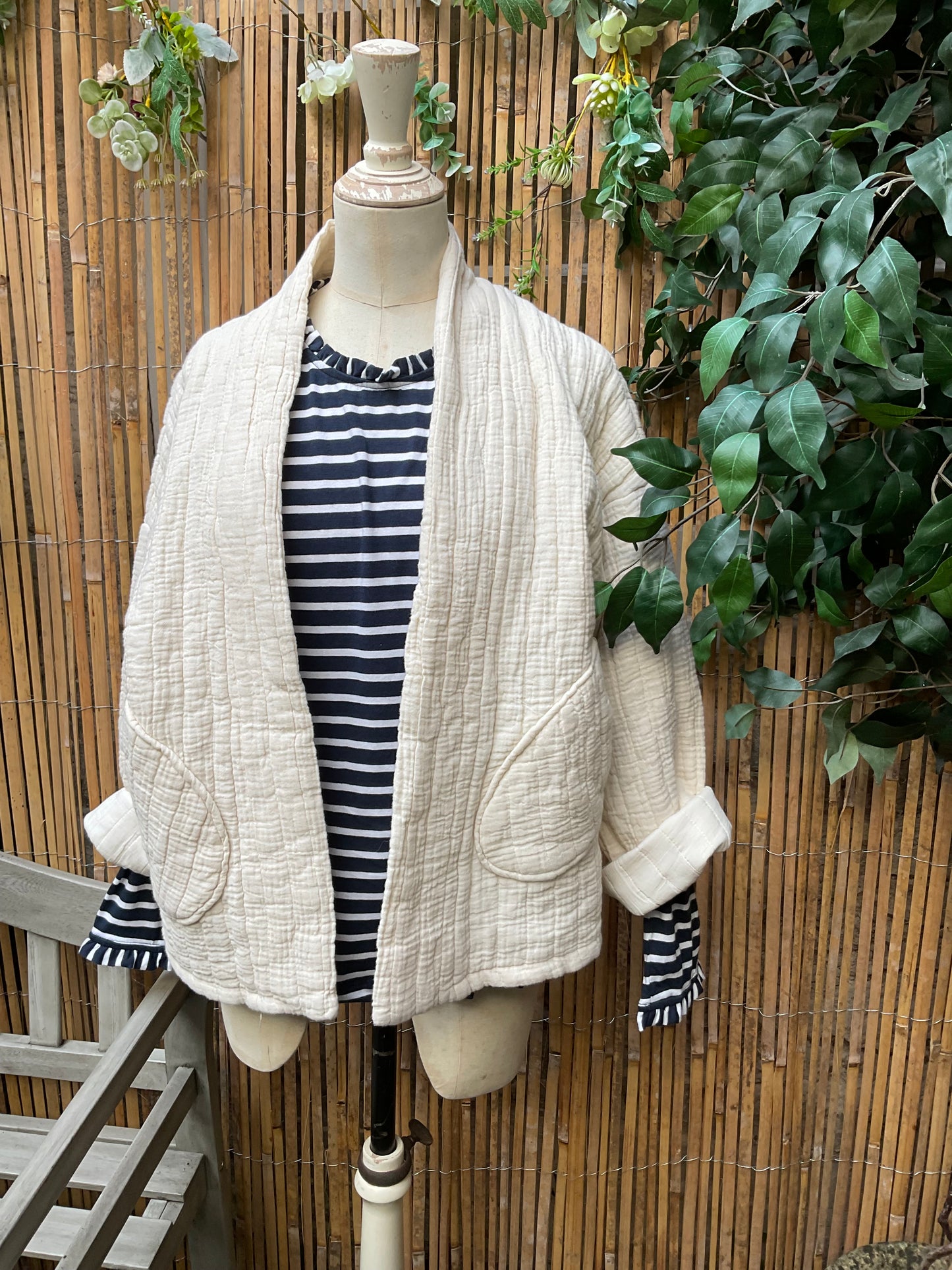 Styling our cream cotton jacket