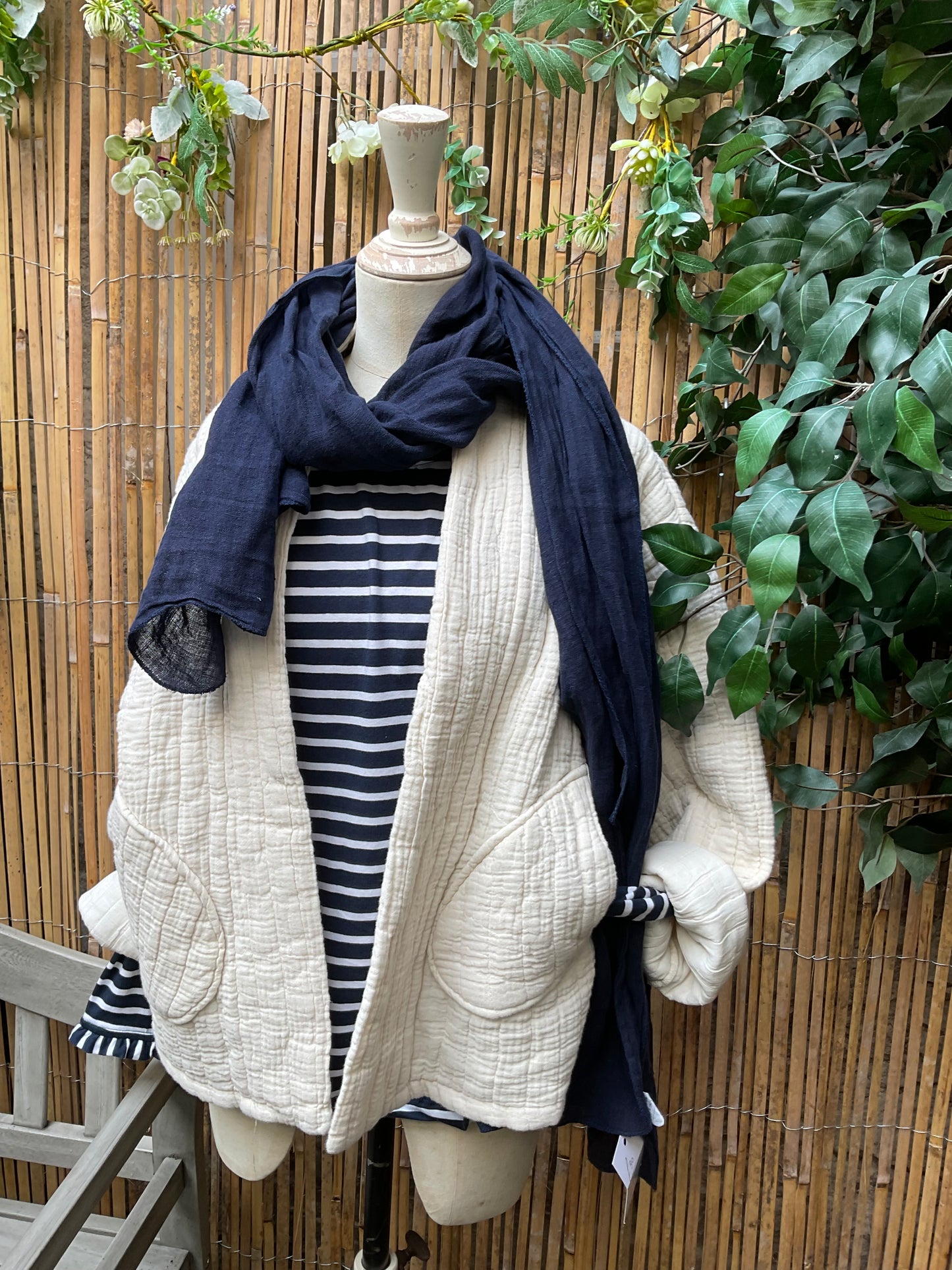 Styling our cream cotton jacket