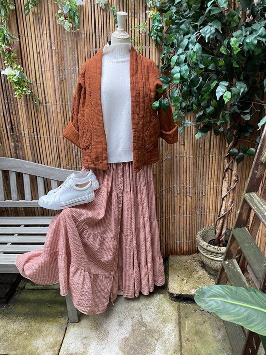 Styling our cotton quilted jacket