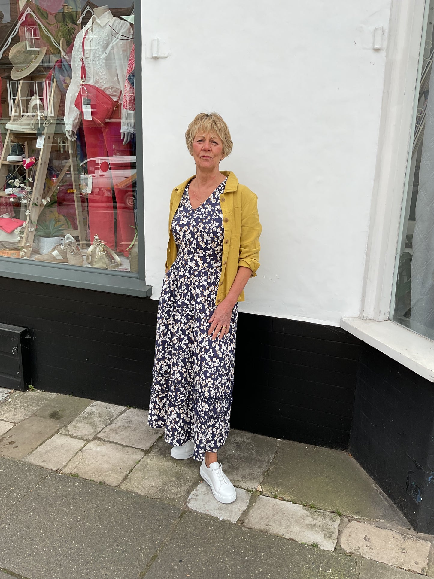 Mustard southwestern linen  jacket