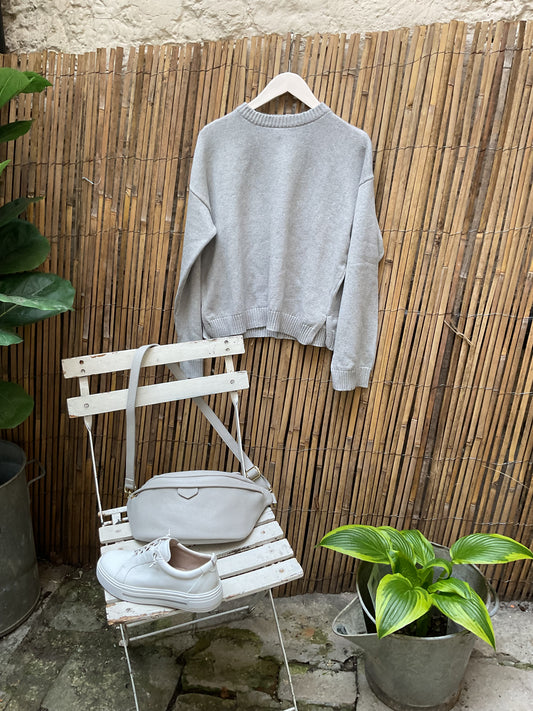 Gabby grey cotton knit