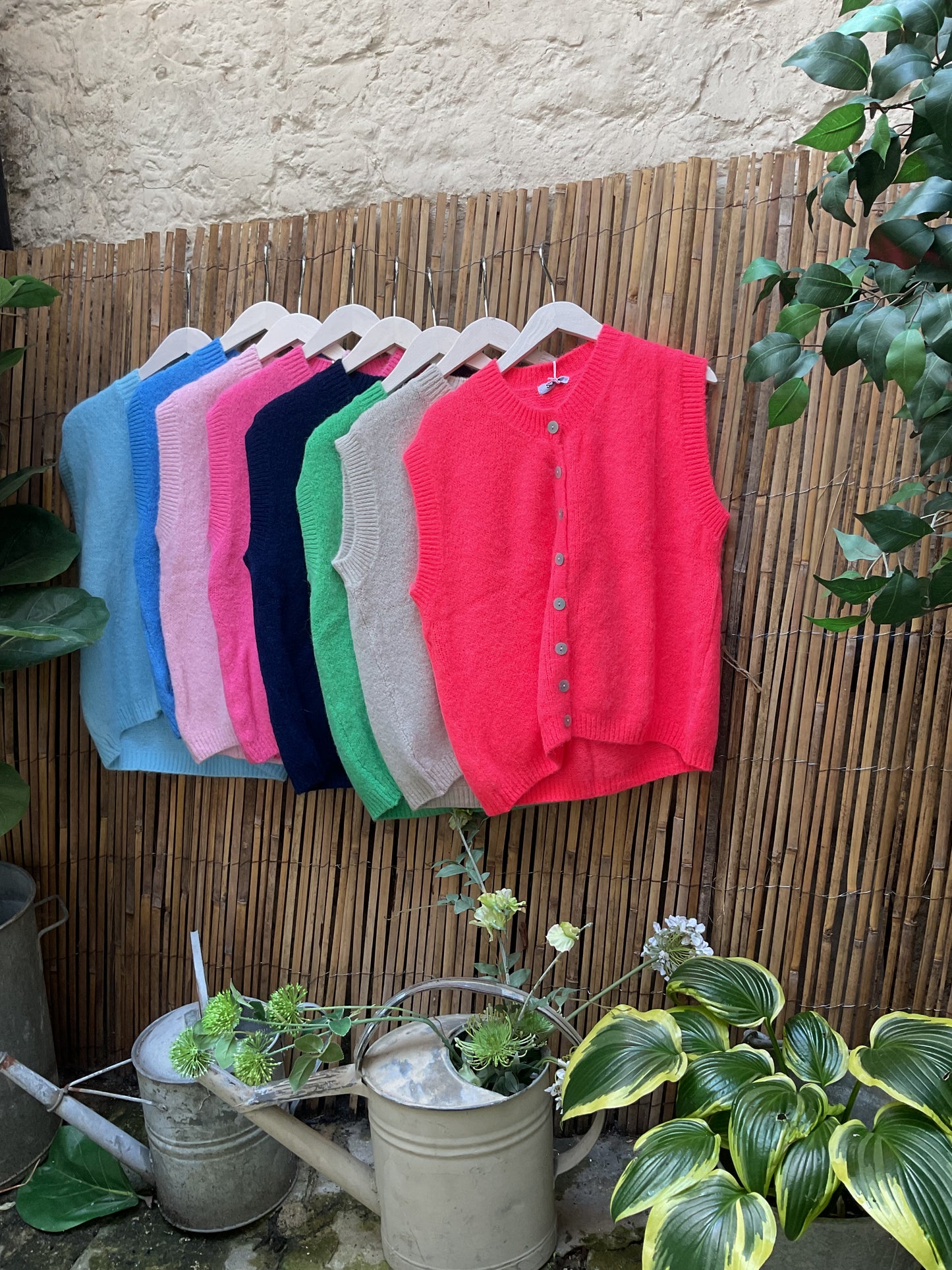 Round neck Alpaca knit tank