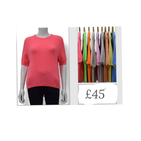 Alpaca short sleeve jumper