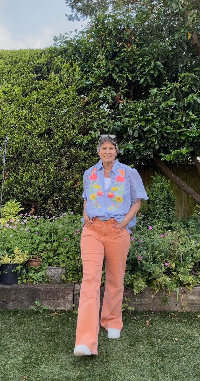 Fluro Flower Blouse