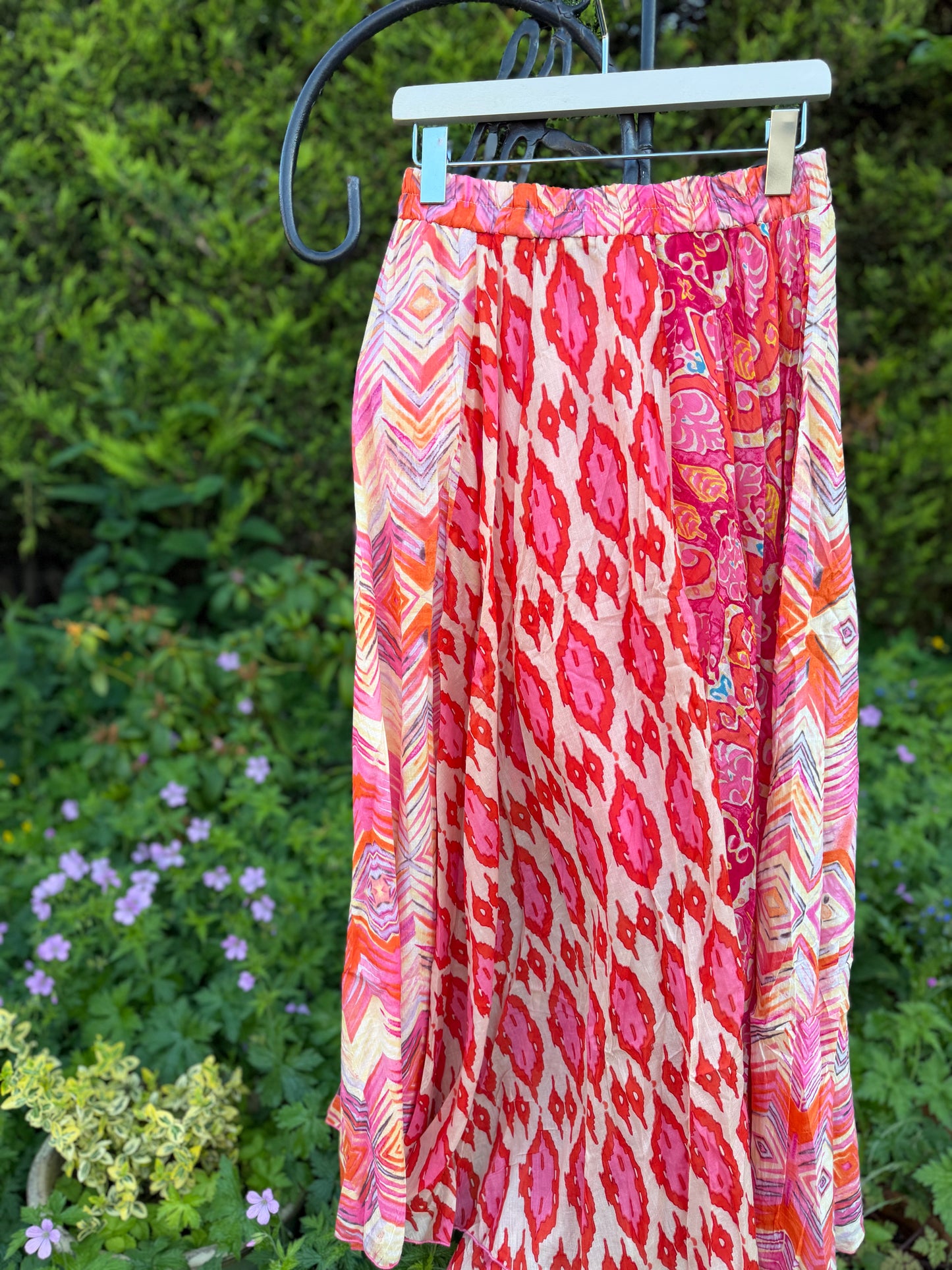 Philippa Fuchsia Print Skirt