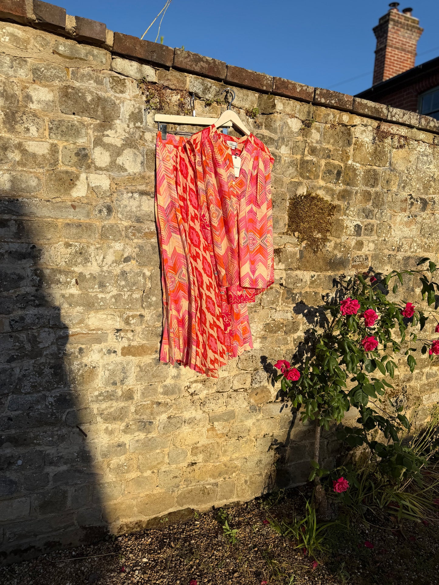 Philippa Fuchsia Print Skirt