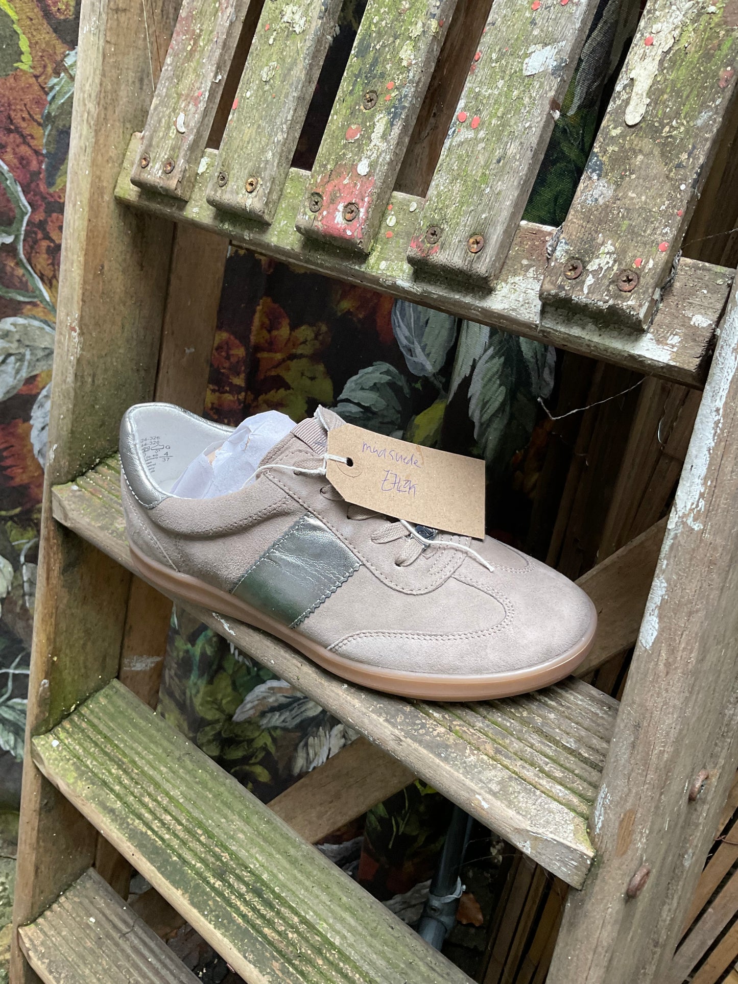 Caprice retro suede trainers