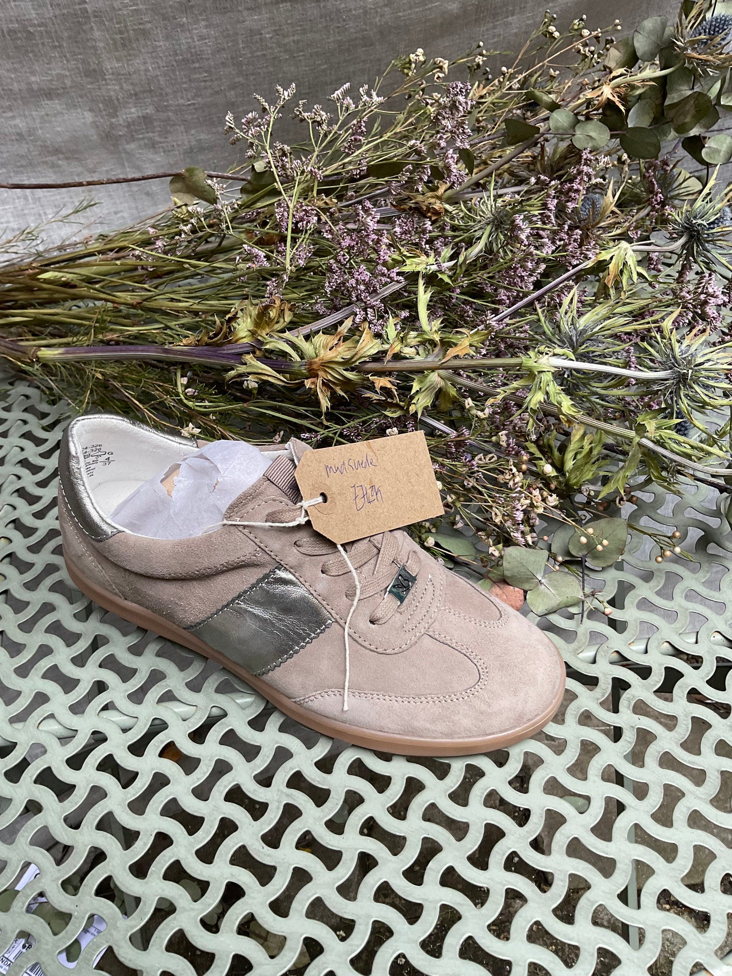 Caprice retro suede trainers