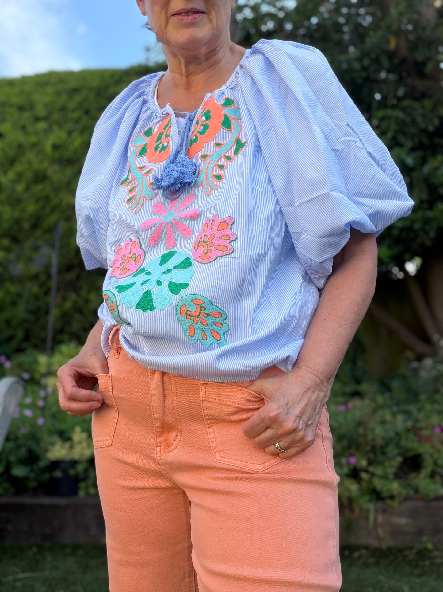 Abbie Striped Blouse