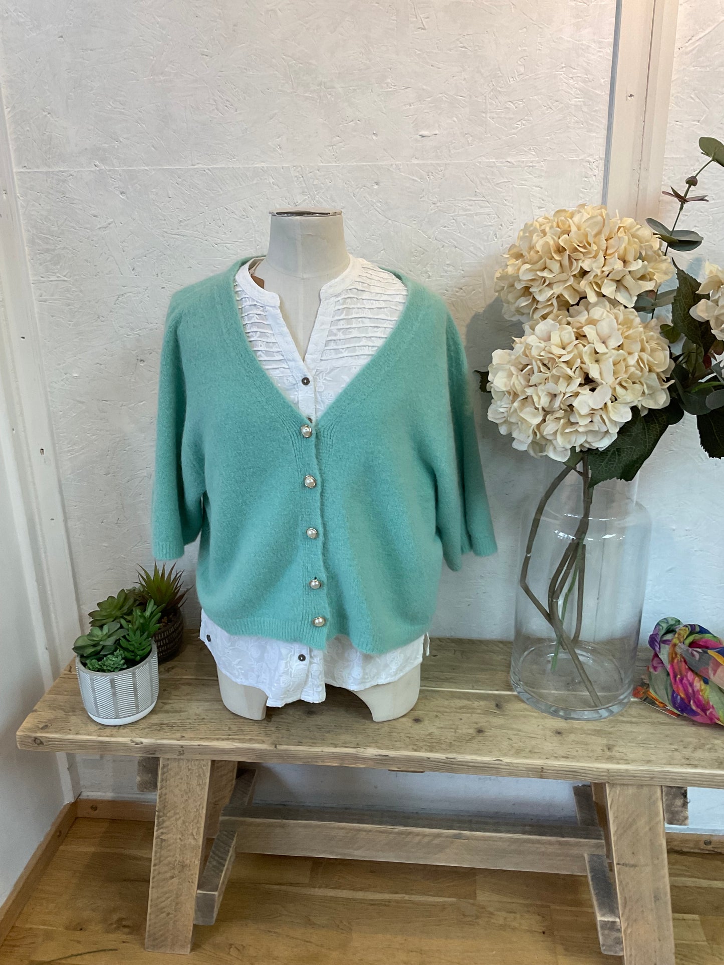 Luella pearl alpaca cardigan