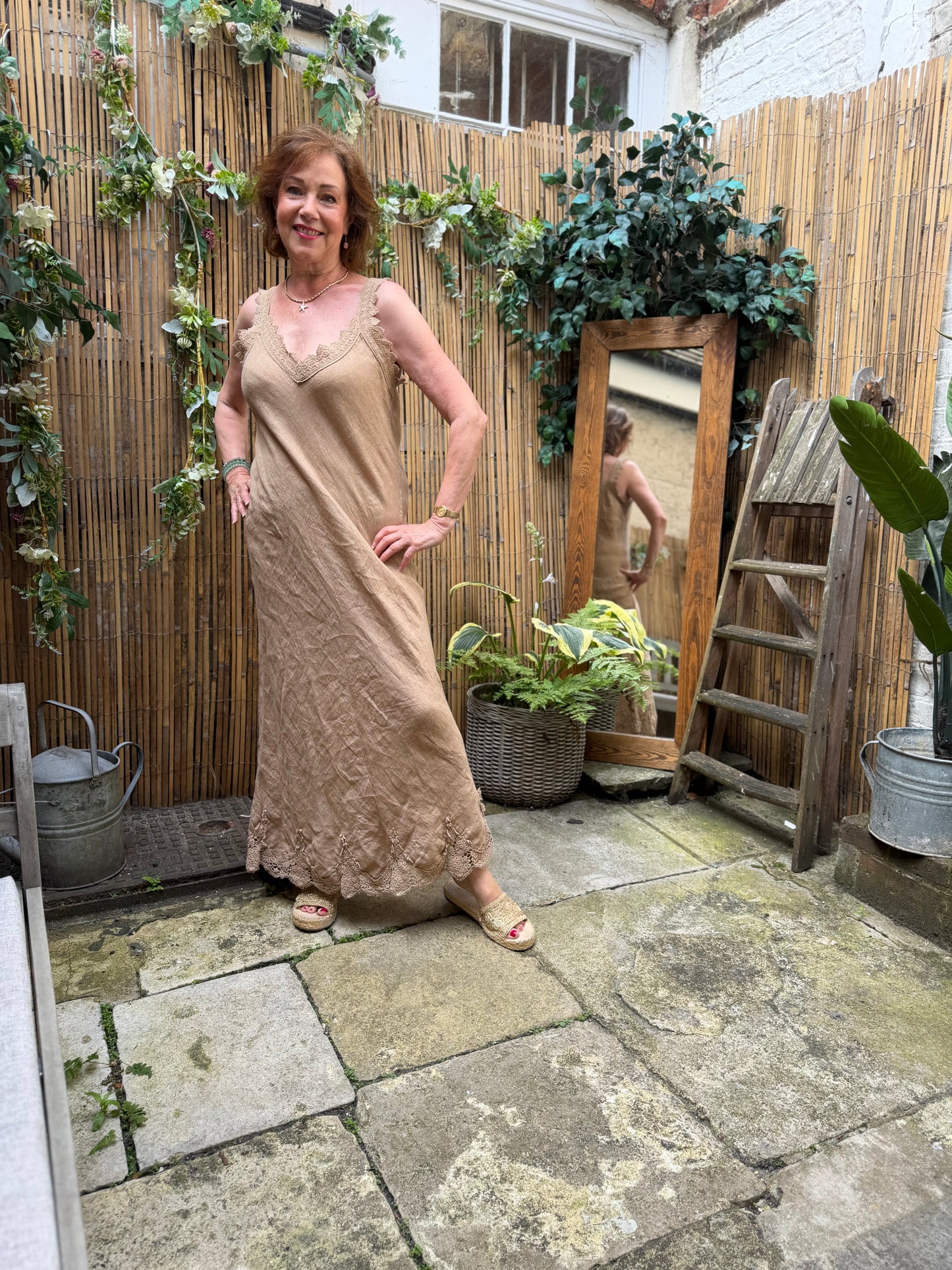 Trinny Linen Dress ( shop stock )