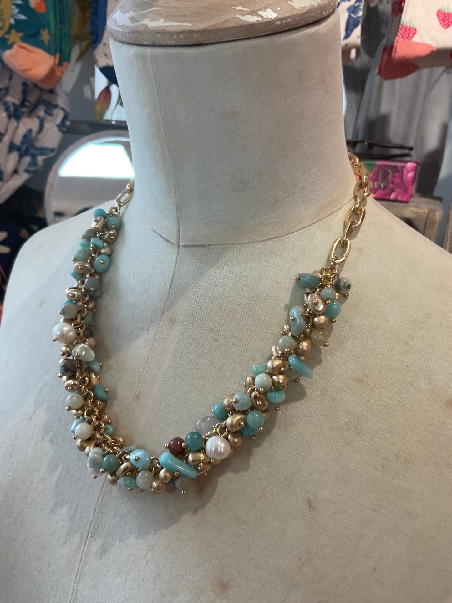 Envy Turquoise Beaded Necklace