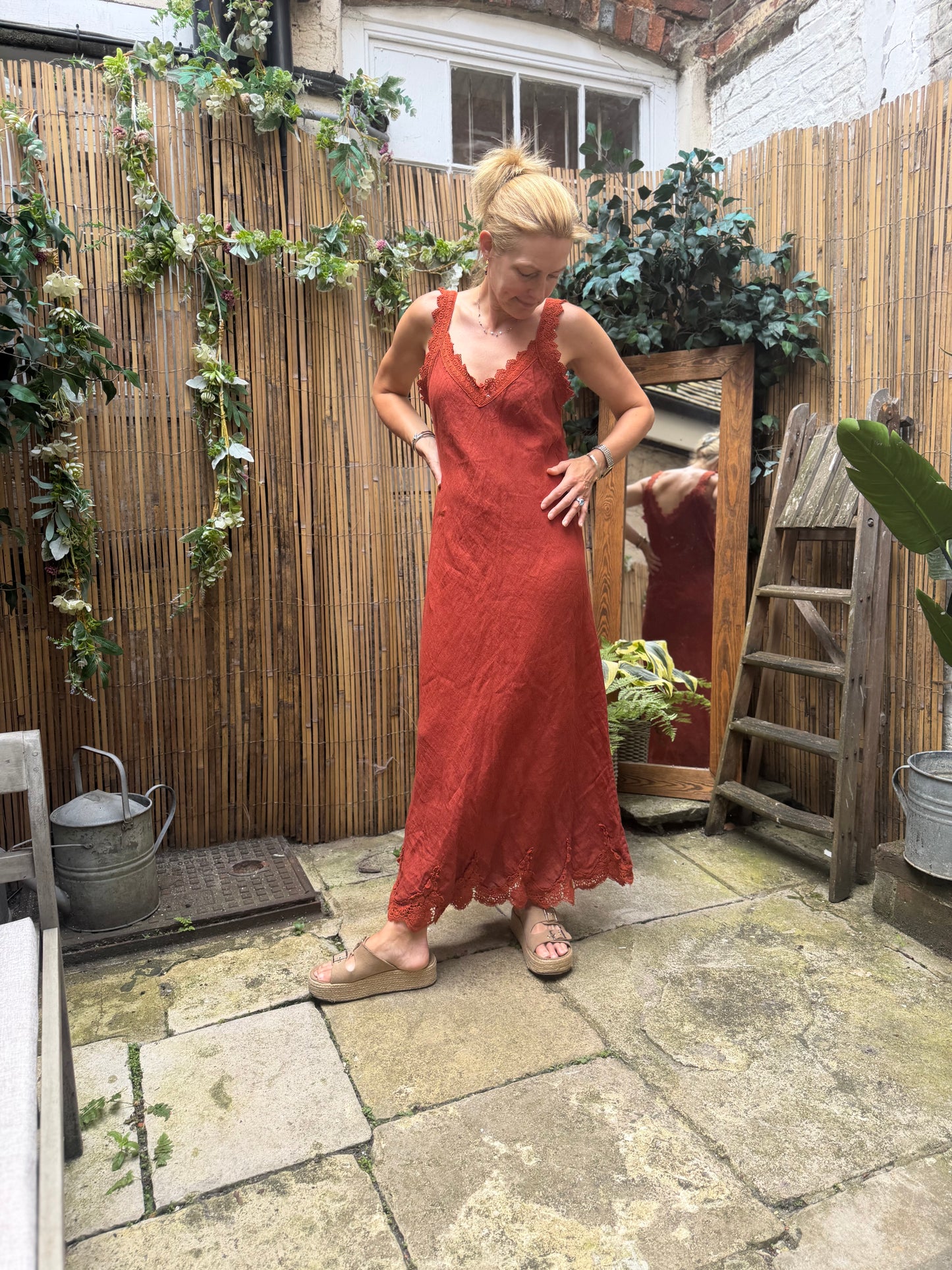 Trinny Linen Dress ( shop stock )
