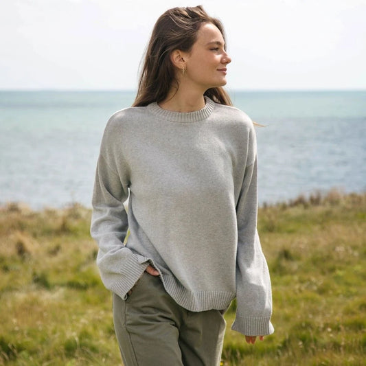 Grey cotton jumper