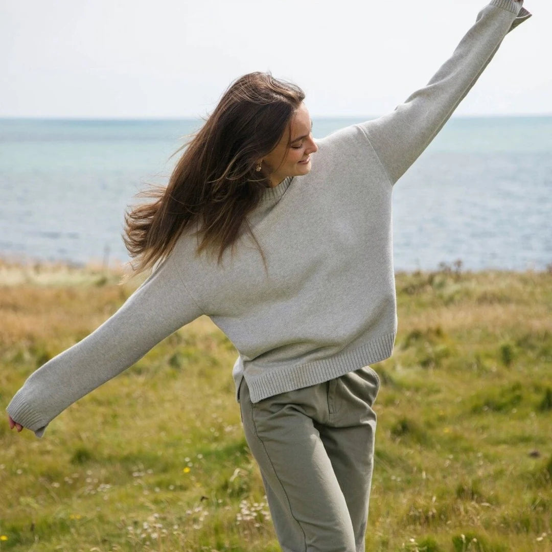 Clara grey cotton jumper