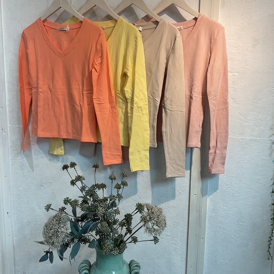 Vivienne Vneck long sleeve top