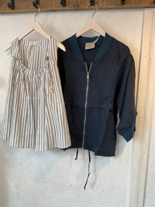 Carly linen bomber jacket