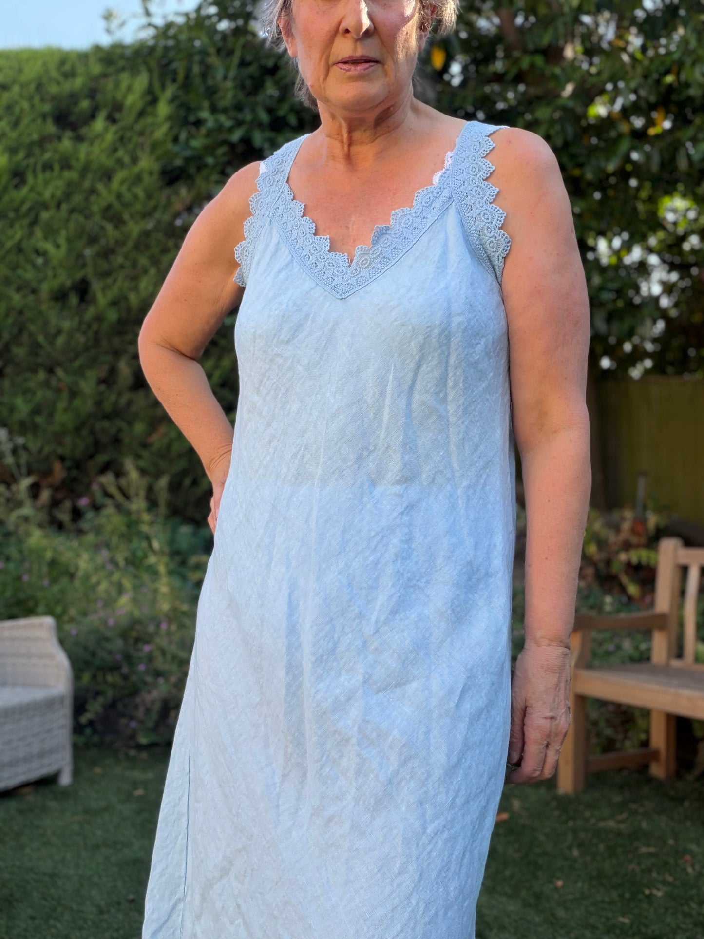 Trinny Linen Dress ( shop stock )