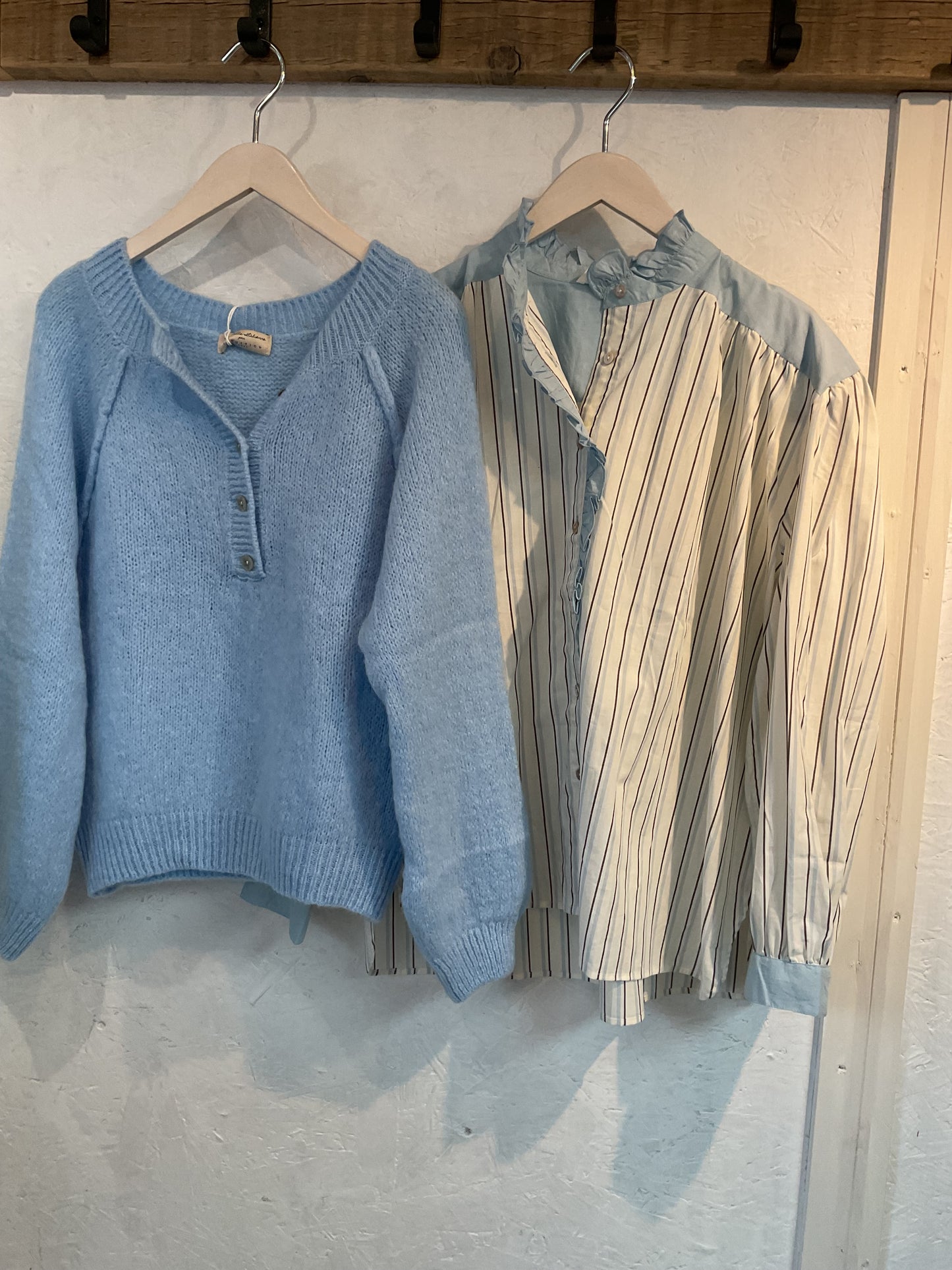 Clara Mohair Mix Grandad Jumper