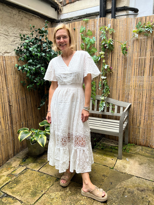 White cotton dress