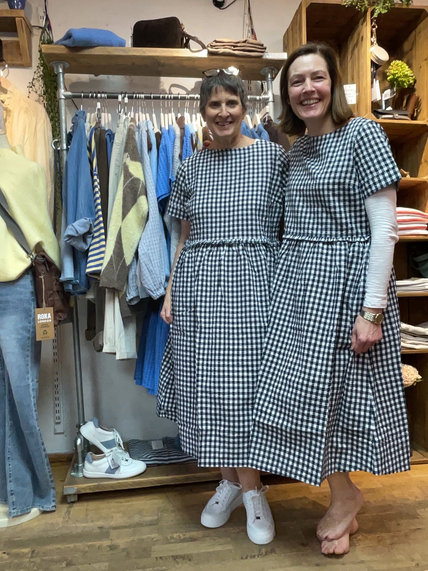 BACK IN STOCK Perla Check Dress