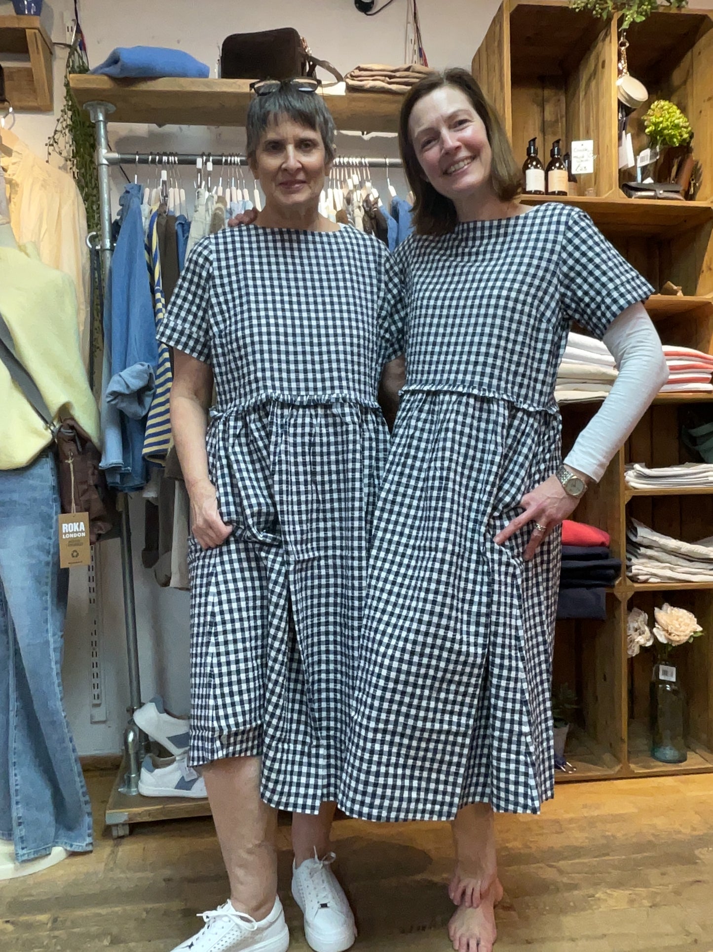 BACK IN STOCK Perla Check Dress