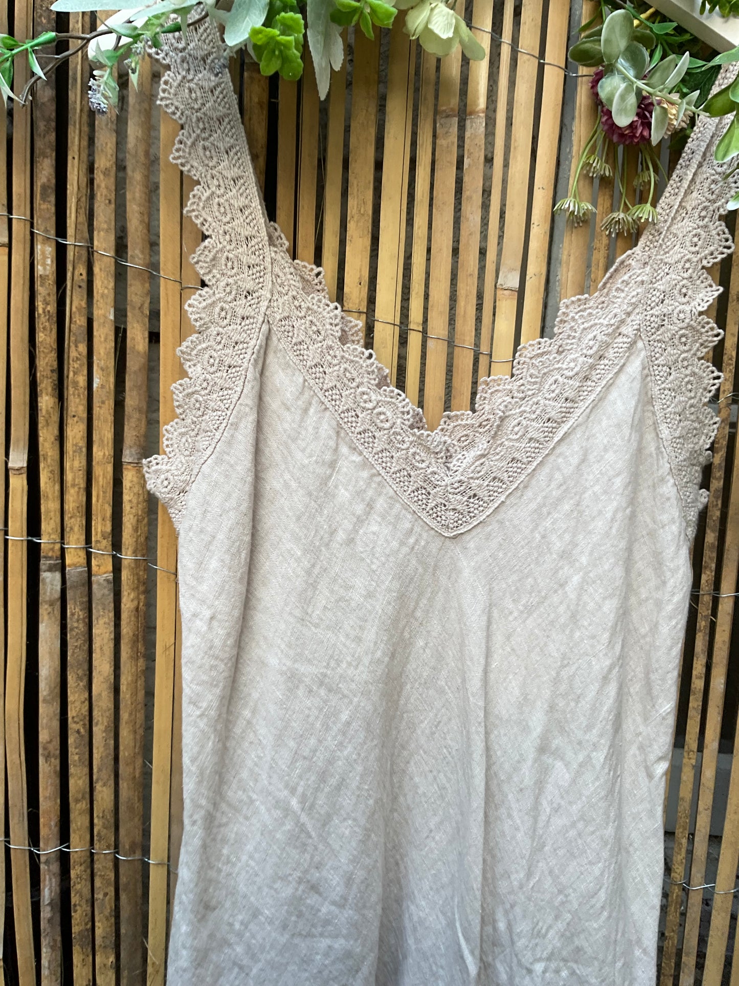 Trinny Linen Dress ( Contact shop for instock colours )