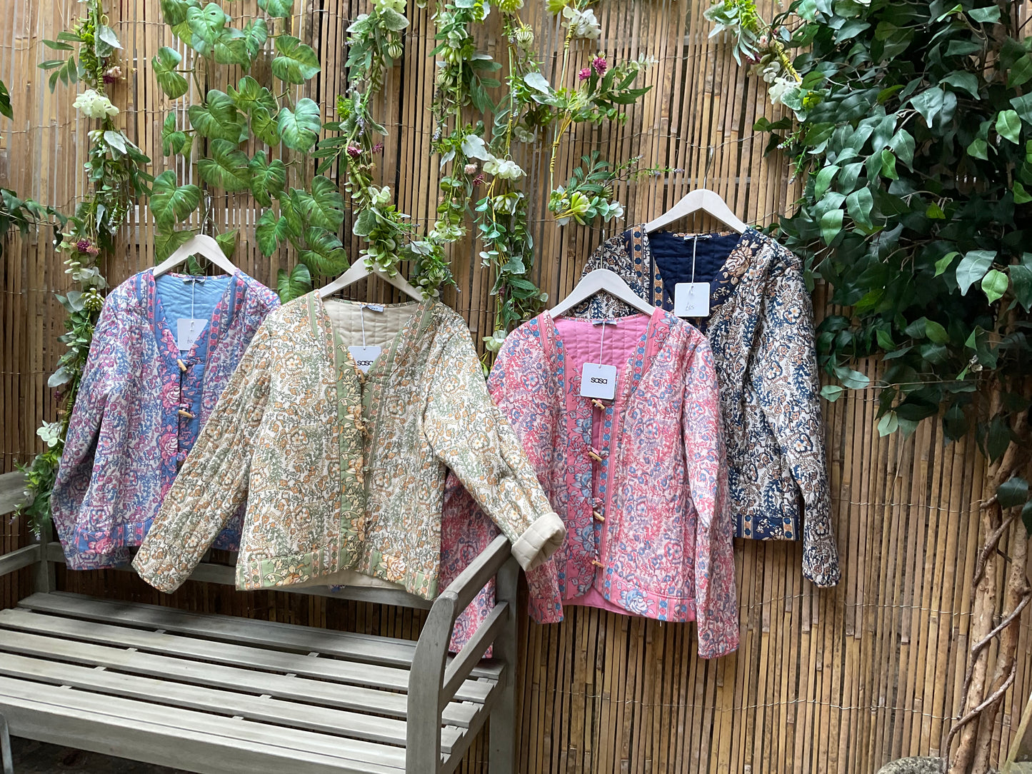 Quilted floral jackets