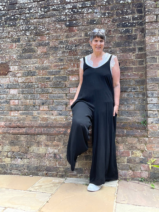 Black dungarees