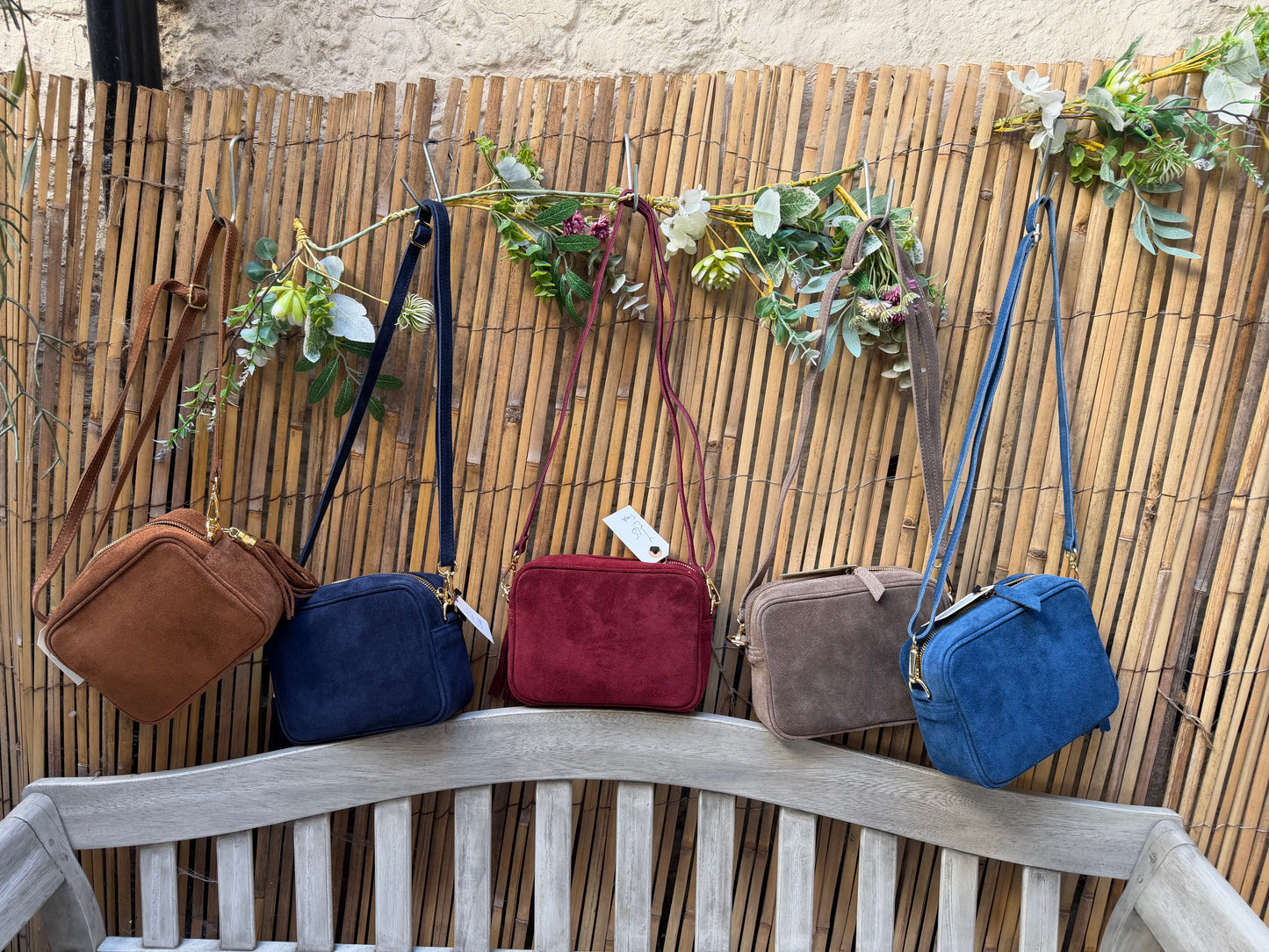 STYLING IDEAS - Suede Camera Style Bag