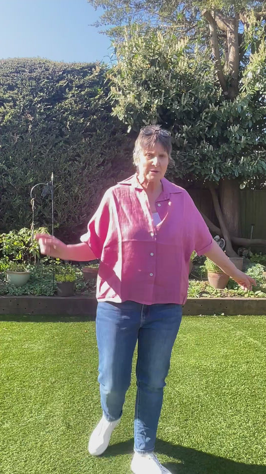 Styling our pink libby raspberry shirt